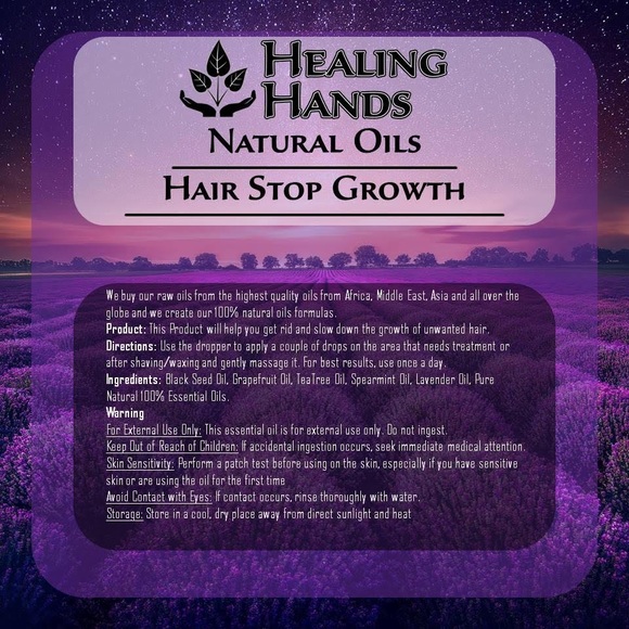 Hair Stop Growth Natural Oil 30ml - Picture 3 of 4